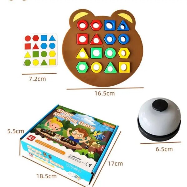 Little Bear Geometry Puzzle - Montessori Toy - Image 6